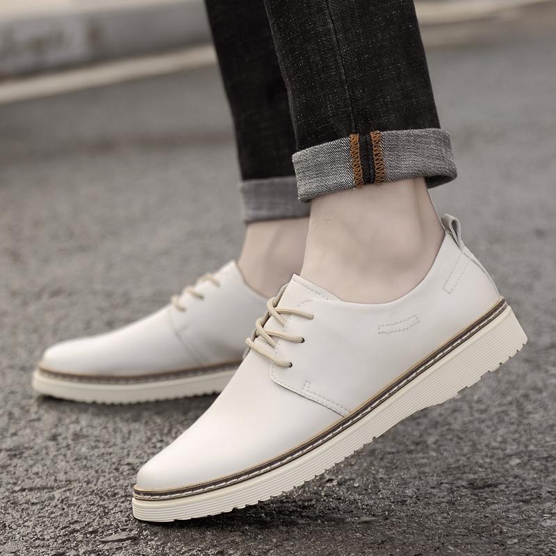 Fashion Trendy minimalist style men's sneakers Comfortable outdoor party and office leather shoes Casual  men leather shoes Hot selling