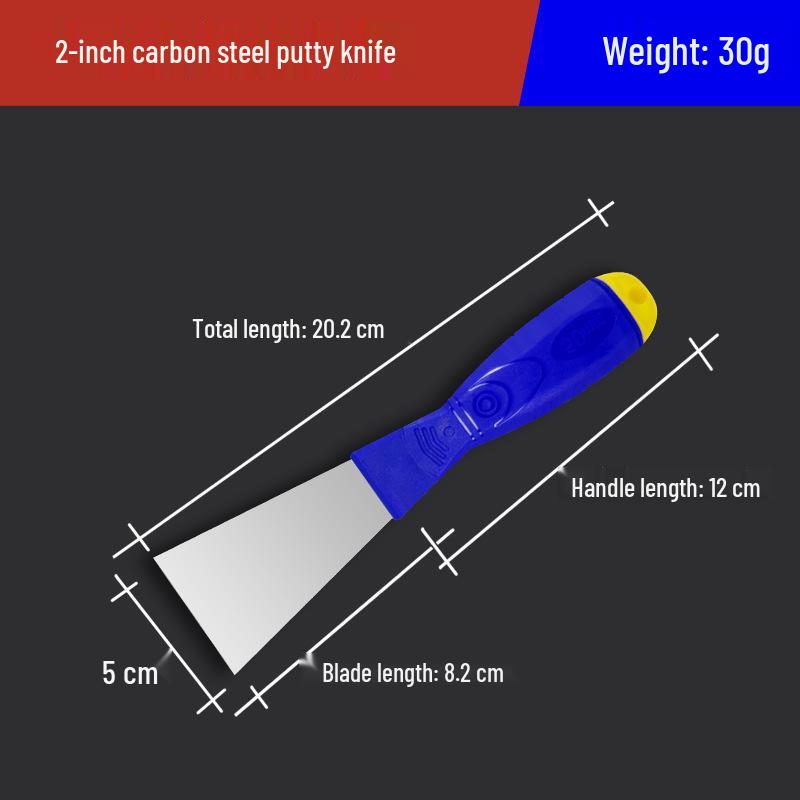 Stainless Steel Anti-Slip Plastering & Putty Knife with Plastic Handle