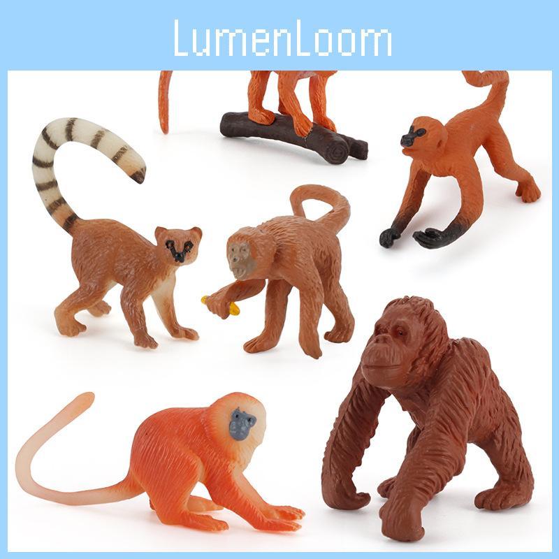 Monkey Animal Simulated Model Toy For Educational Use Figurines Collectible