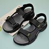 Mode Schnelltrocknende Sommer Herren Sandalen Echtes Leder Herren Strandsandalen Weiche Bequeme Outdoor Badeschuhe Allround Cool Römer Flats
