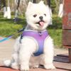 With Reflective Strap Dog Chest Back Dog Leash Gradient Color Dog Walking Leash  Puppy