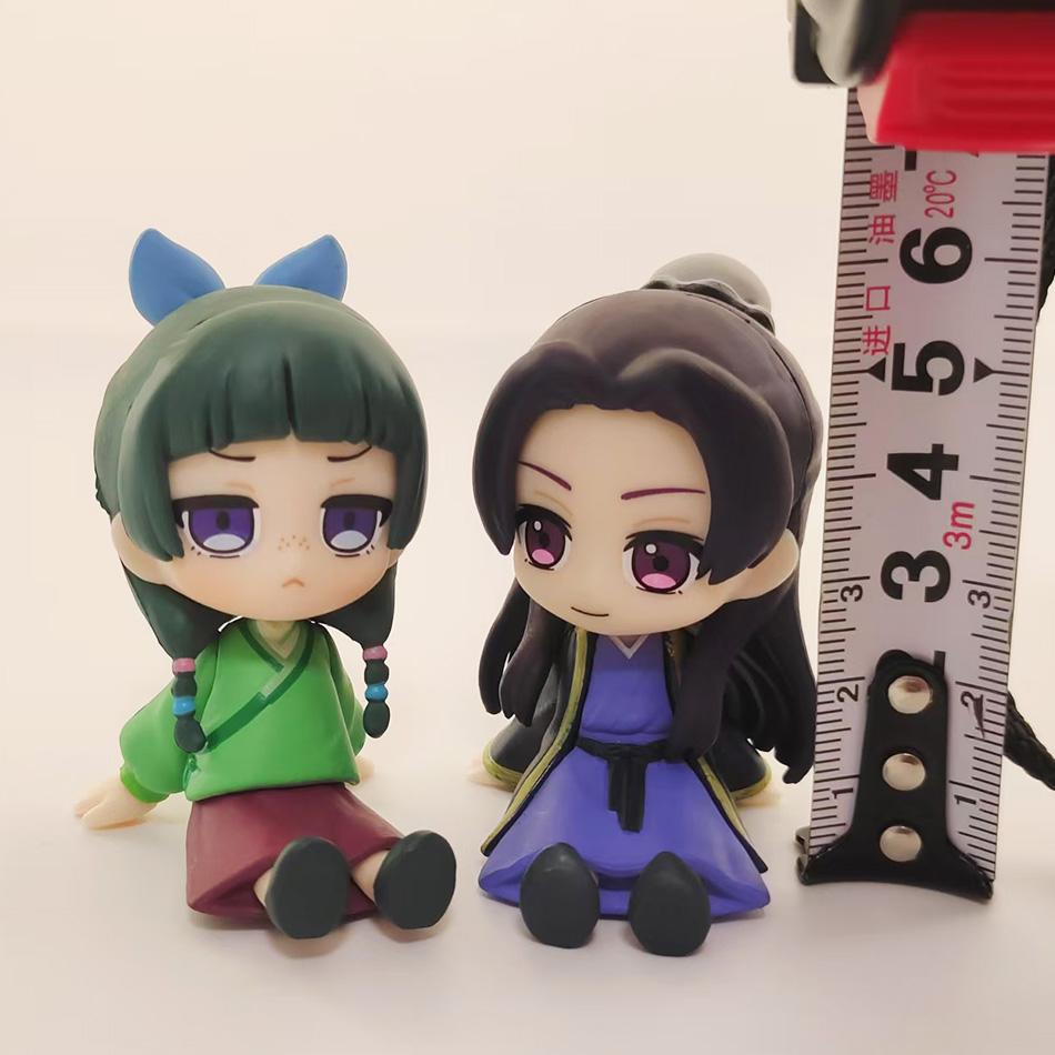 6CM The Apothecary Diaries Maomao Jinshi Mini Figure Anime Periphery Kawaii Sitting Toys Desktop Car Ornaments Model Gifts