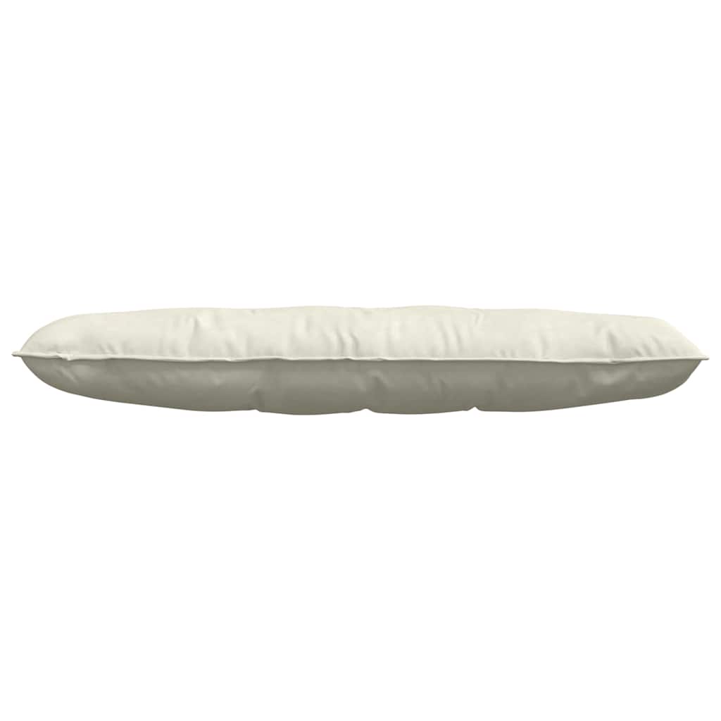 Back Cushion Cream 140 x 50 cm Cord Fabric