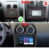 8 Zoll Android Autoradio Multimedia Video Player für Nissan Qashqai J10 2006-2013 mit Knopf Knopf Carplay WiFi BT 2 Din 2+32GB