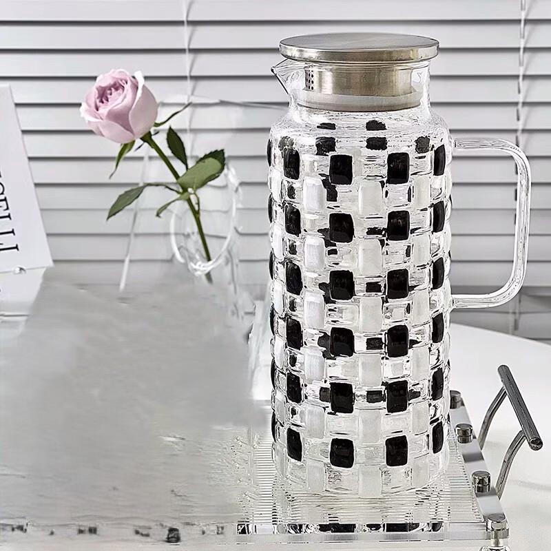 Shangqi Painted Glass Water Pitcher Set