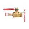 1/8" 1/4" 3/8" 1/2" Außengewinde Messing Kugelhähne 6/8/10/12mm Schlauchtüllen Wasser Öl Luft Gas Kraftstoffleitung Absperr-Kugelhähne