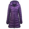 Ultra Light Women Winter Jacket Hooded Parka Overcoat Slim Long Sleeve