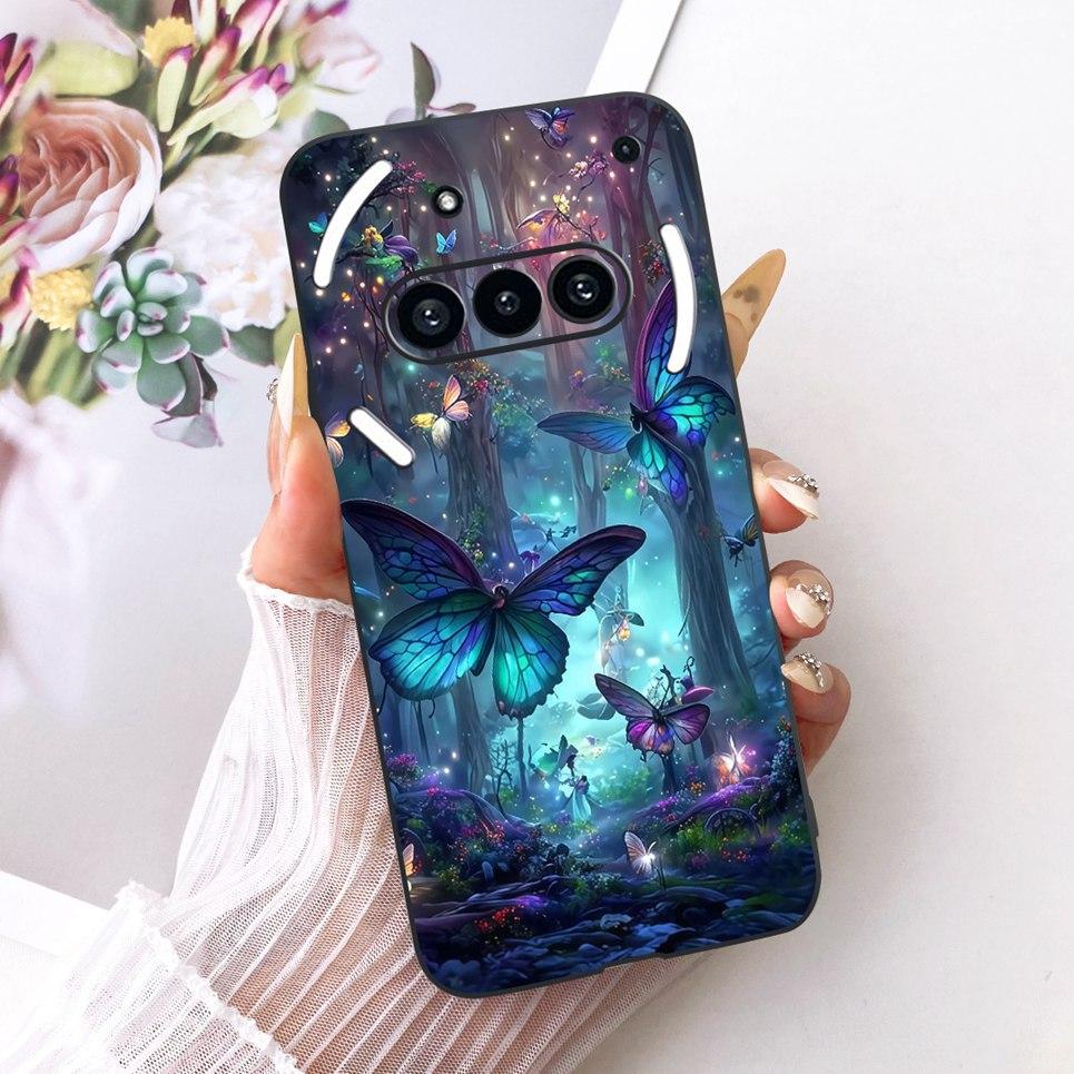 Luxury Flower Butterfly Bow Pattern Casing For Nothing Phone 3 3a Back Cover Clear Soft Silicone Phone Case For Nothing A059