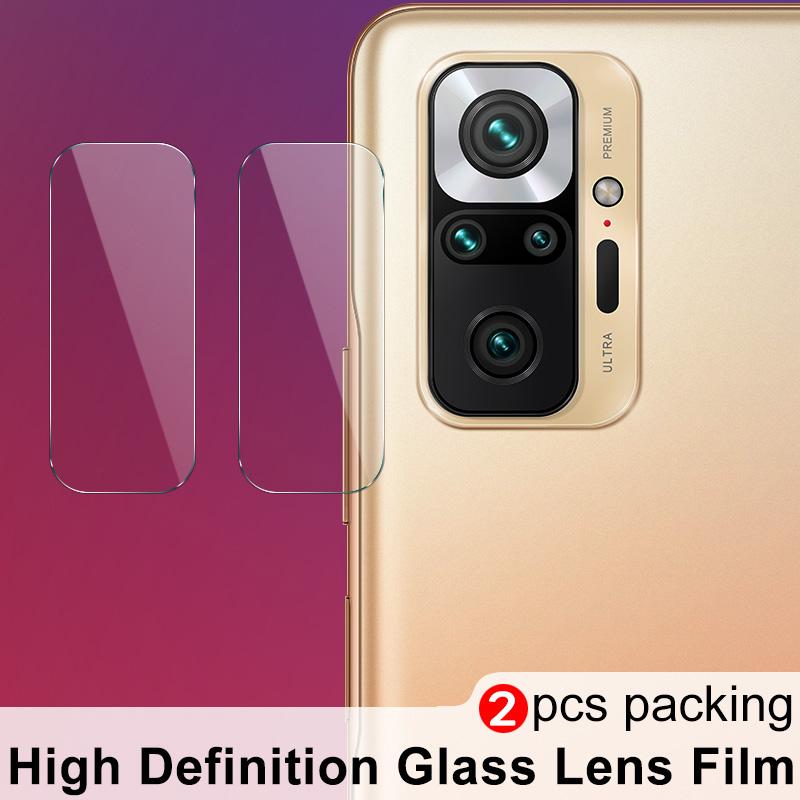 

2Pcs/Pack IMAK Full Coverage Ultra Clear Camera Lens Protective Glass Film for Xiaomi Redmi Note 10 Pro 4G (India)/(Global)/Note 10 Pro Max Type A