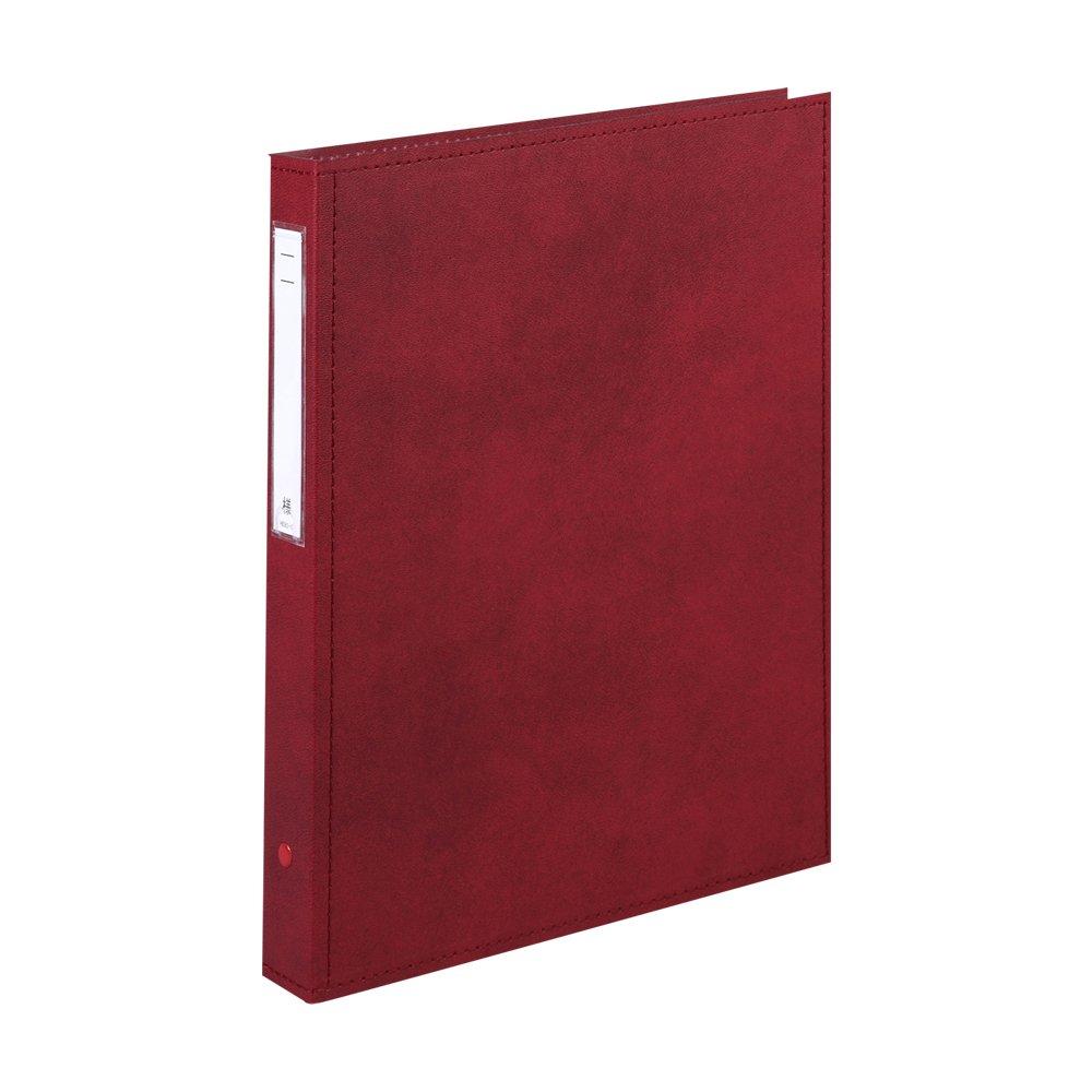 Lihit Lab Medical Record Book, Thick Type, A4, 4-Hole, Red, HB437-5