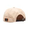 Men Women Retro Dome Melon Brimless Beanie Cap Unisex Skullcap Sailor Cotton Mechanic Trendy Color Elastic Panels Docker Hat