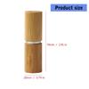 5pcs Empty Natural Bamboo Lipstick Tubes Friendly Cosmetic Containers Lip Gloss Storage for Lip Balm and Makeup
