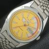 JAPAN VINTAGE REFURBISHED SEIKO 5 AUTOMATIC 6309A MENS YELLOW WATCH A440875-9 Sk-a440875-1