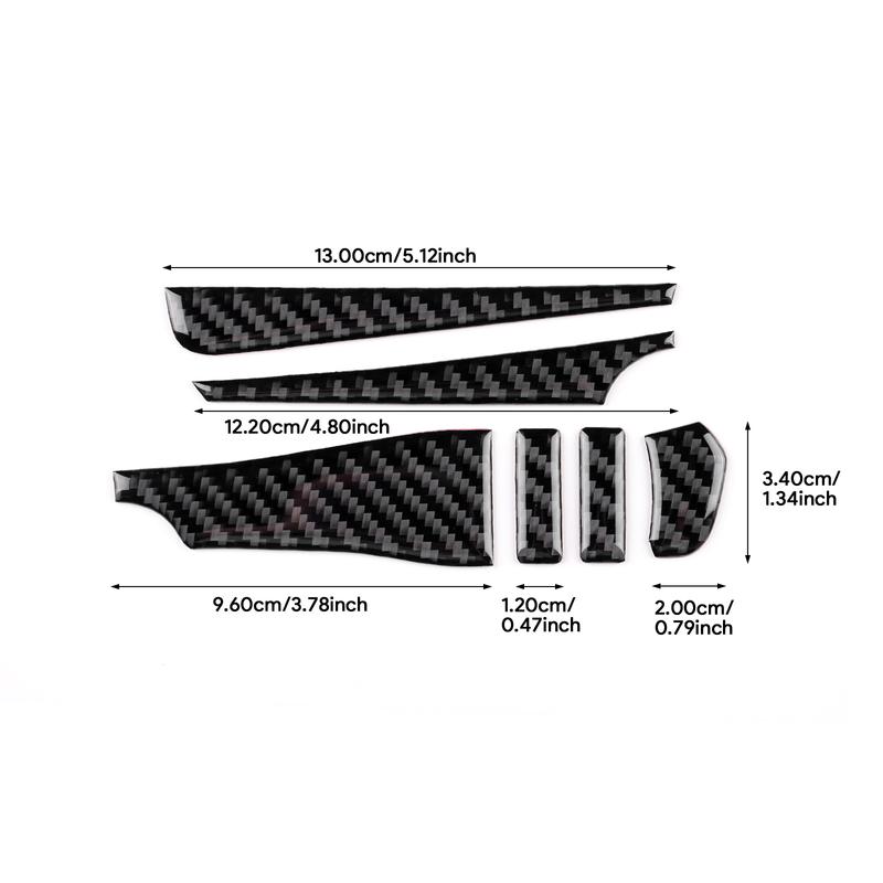 Carbon Fiber For Mazda 3 Axela -2025 Center Air Vent Side Trim Anti Scratch Interior Decor Protective Car Accessories