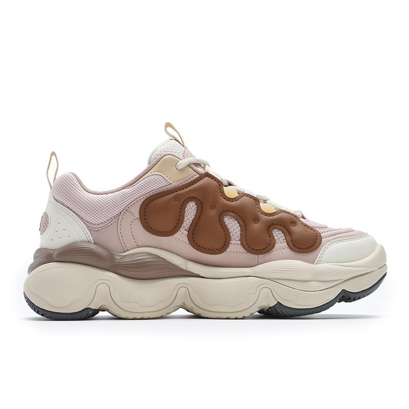 New FILA PEASE Pea Shoes Low Top Casual Shoes Women's Red Brown F12W441117FMM