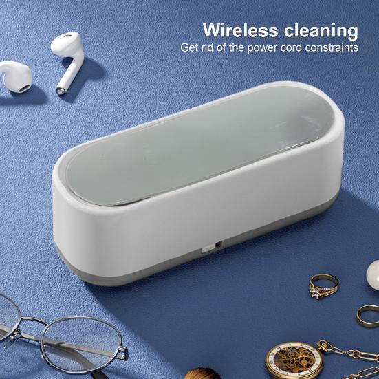 Ultrasonic Glasses Cleaner Strong Cleaning Ability Wireless 360 Degree Cleaning Ultrasonic Jewelry Cleaner Glasses Cleaning Tool