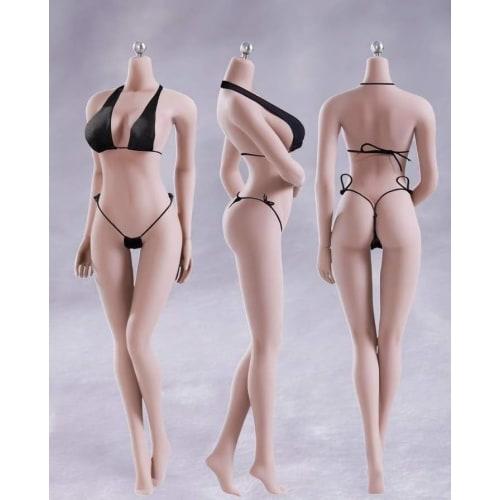 OBEST TBLeague 1/6 Scale Figure, Ultra-Flexible Seamless Female Figure Body, Skeleton, Reference Model for Painting (S07C Pale Skin, Bust Size L) (S07