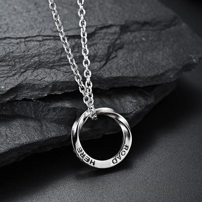 Domineering Accessories, Ring Necklace Rings, Personalized Circle Men'S Pendants, Inspirational Accessories