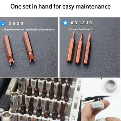 60Piece Alloy Steel Screwdriver Magnetic Bit Set For Electronics Repair With Ergonomic Handle Portable Storage Case