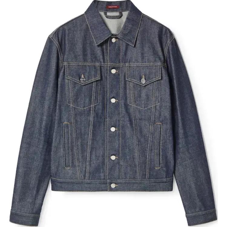 Gucci SS24 Denim Jacket Men's Blue 792631-XDC1X-4395