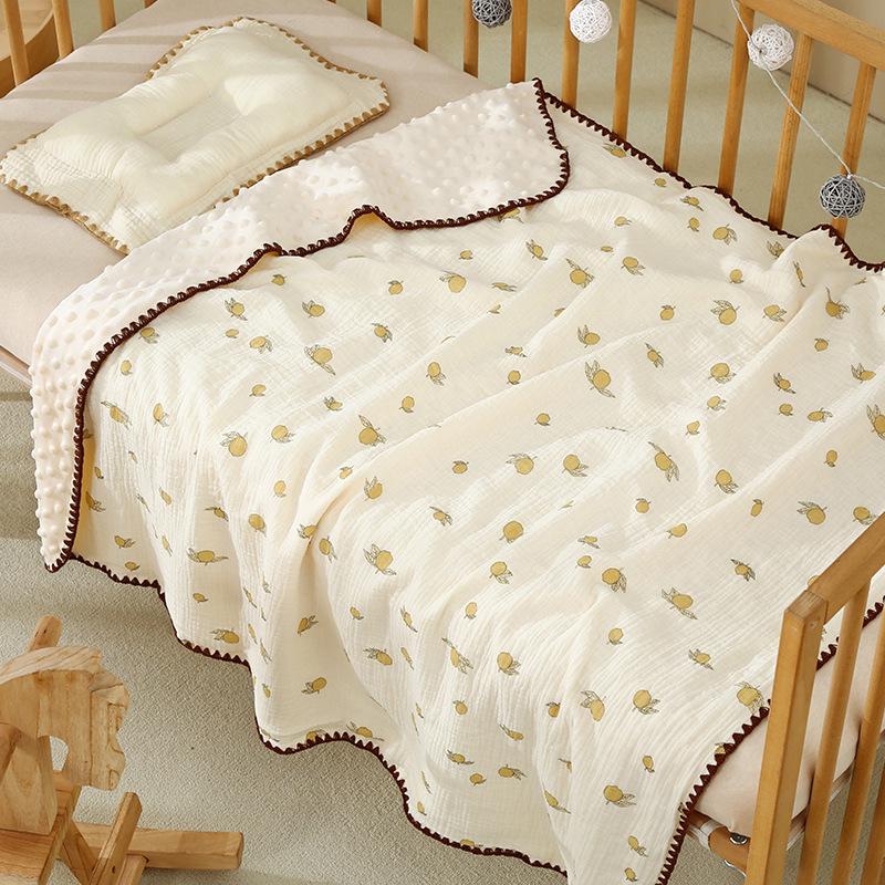 Newborn Four Seasons Cotton Gauze Blanket: Baby Towel, Air Conditioning Quilt, Nap Cover
