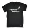 Powder Monkeez Horizontal Mens T-SHIRT Winter Skiing Ski Tee Birthday Gift