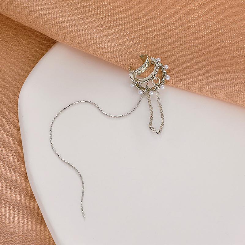 Luxury Elegant Ear Cuff For Women Girls Temperament Tassel Earrings Simple Without Piercing Clip Earrings Accessories Gifts