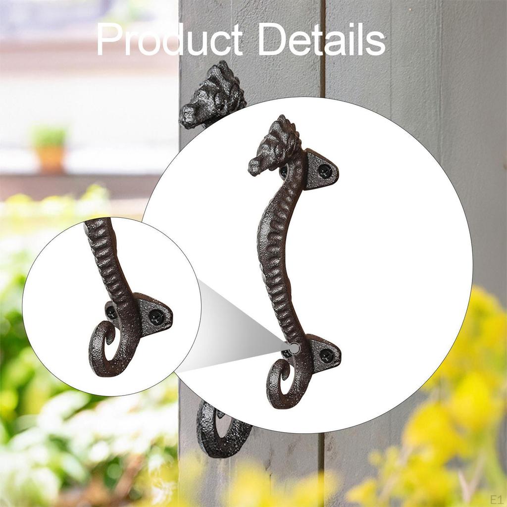 Seepferdchen Türgriff Dekorative Zugstange 6,5" Einfache Installation Beschläge Schrank für Küche