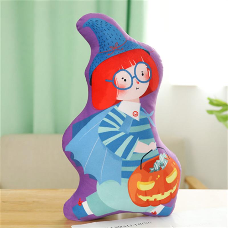Pumpkin Plush Halloween Cushion Stuffed Toy Cartoon Doll Decorations Gift Kids