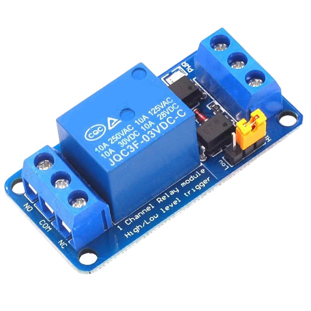 1Channel Relays Control Board 3.3V 5V 12V 24V Compatible Optocoupler Isolation Jumper Selectable Triggering Mode Fail Safe Mechanism