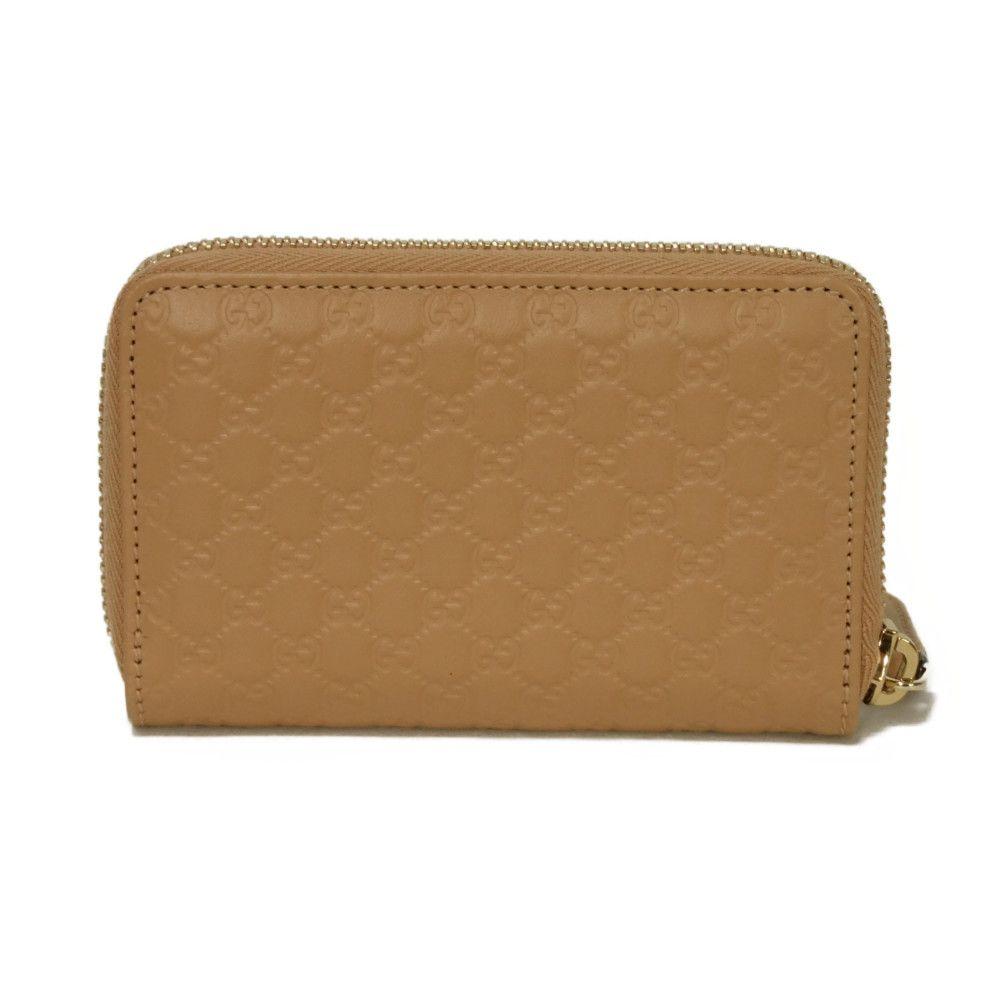 Used Guccissima Coin Purse 9539 544249 BMJ1G 2754 7943 with Embossed Double G Logo and Zip Around Closure, Micro GG