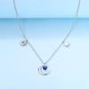 925 Silver Pendant Necklace Heart Star Charm Basic Chain Original Jewelry For Woman