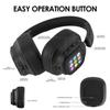 ANC Bluetooth Sportkopfhörer mit Touchscreen - Over-Ear, Geräuschunterdrückung, Transparentes Modell 930plus