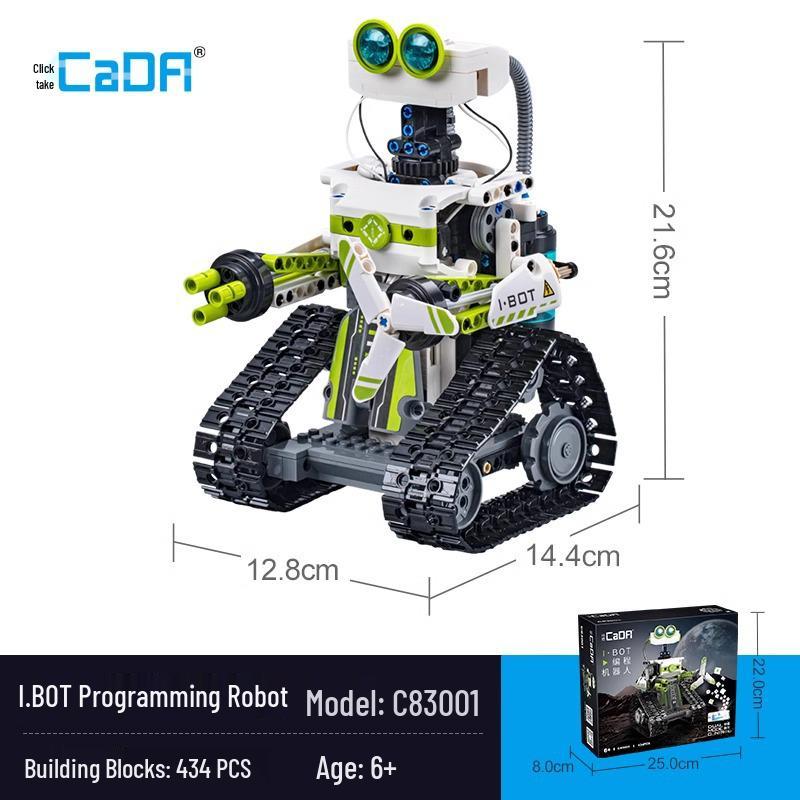Kada 3-in-1 Transformable Robot Building Blocks: Programmable Educational Toy for Elementary Boys