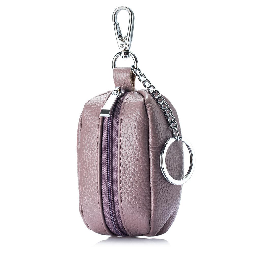 

Large capacity key bag, cute lady, multi-functional soft leather household storage, neutral key bag, change bag.