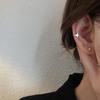 S925 Sterling Silver Four-Pointed Star Ear Cuff - No Piercing Women's Earrings, Simple Design, Summer Cartilage Clip