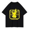Pok Mon Pikachu Little Fire Dragon Johnny Turtle Pok Mon Printed Short Sleeved Unisexs Womens Tshirt Summer New Y2k Tee Top