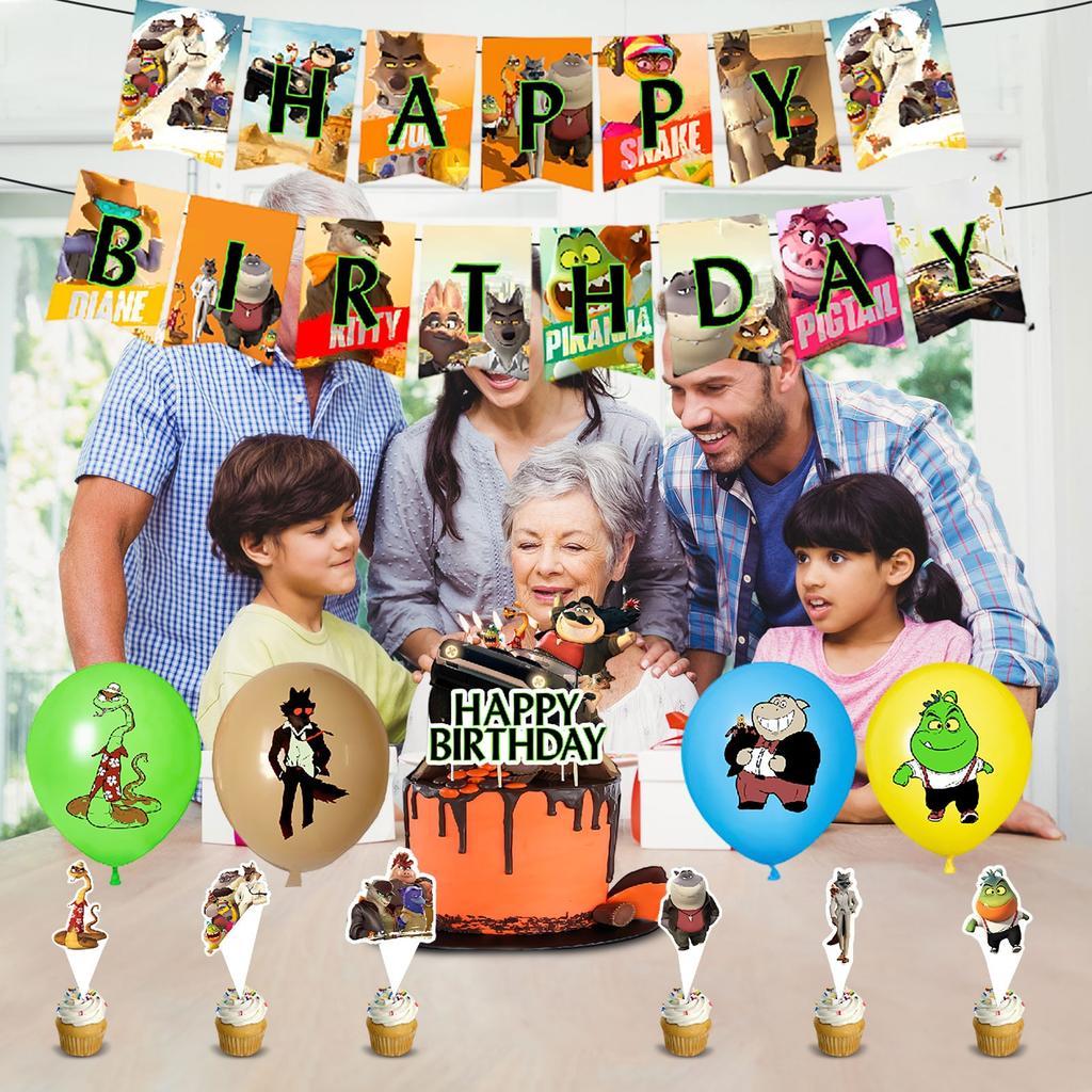 Banner Cake Decoration Suitable For Birthday Party Decoration