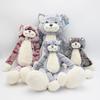 Cat Plush Toys Kuji Cat Doll Pink Cute Girl Sleeping Large Pillow Rag Doll Birthday Gift