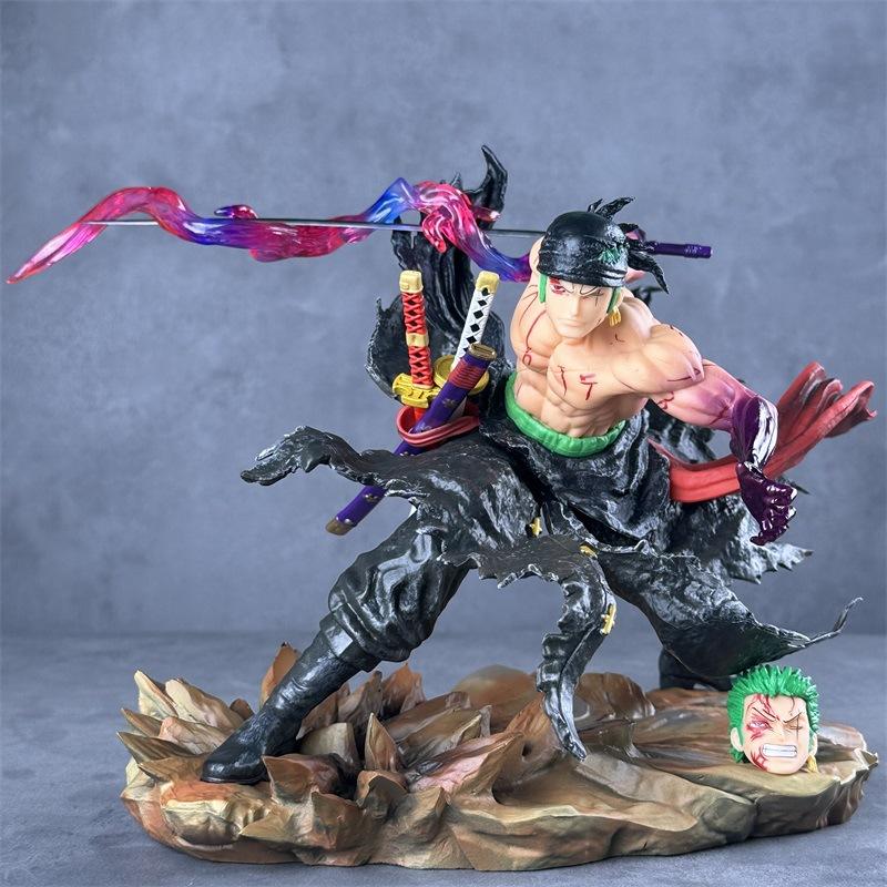 Anime One Piece Battle Figure Roronoa Zoro Action Figure Model Scene PVC Collection Toys Doll Gifts