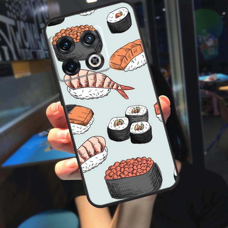 Pizza Sushi Food Donuts Funda For OnePlus 10T 8T 9RT 12 13 13R 11 9 10 Pro OnePlus Nord 4 CE 2 3 Lite N20 N30 Case