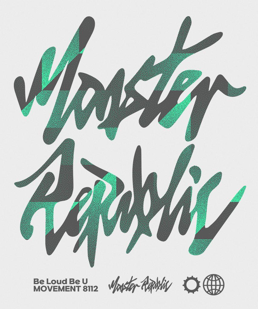 MONSTER REPUBLIC Mist Logo Green Sweatshirt Melange Gray_8112
