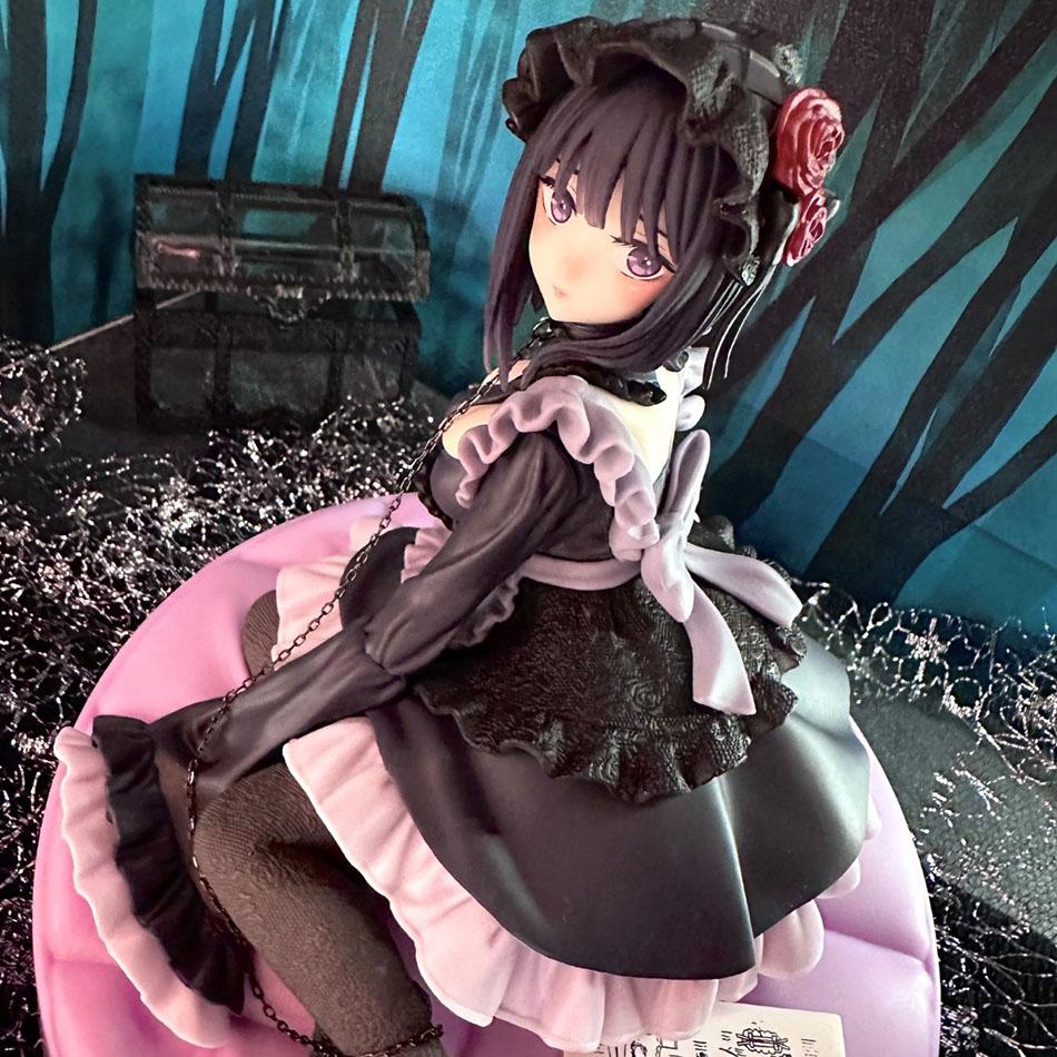 הדמות שלי מהאנימה My Dress-Up Darling, דמות אקשן של קיטאגאווה מרין בתלבושת משרת שחורה, דמות שולחנית, דגם לאיסוף, צעצוע, מתנה