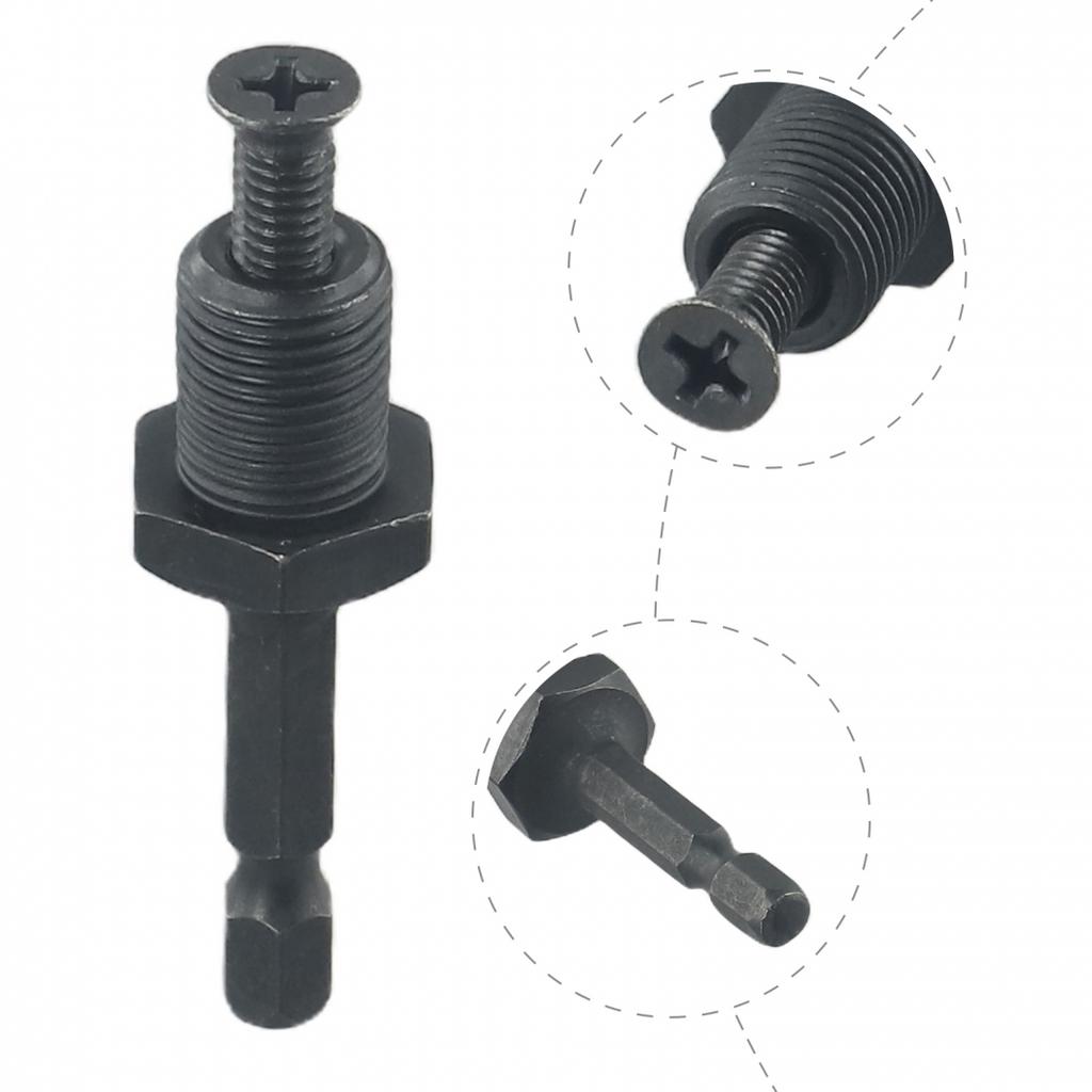 Brandneuer Adapter Sechskantschaft Außengewinde Ersatz Stahl