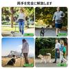 Philorn Shoulder Lead Dog Lead with Waist Pack Stretchable Running Training Reflective Light Shock Resistant Durable Dog Hands Free Shock Absorption