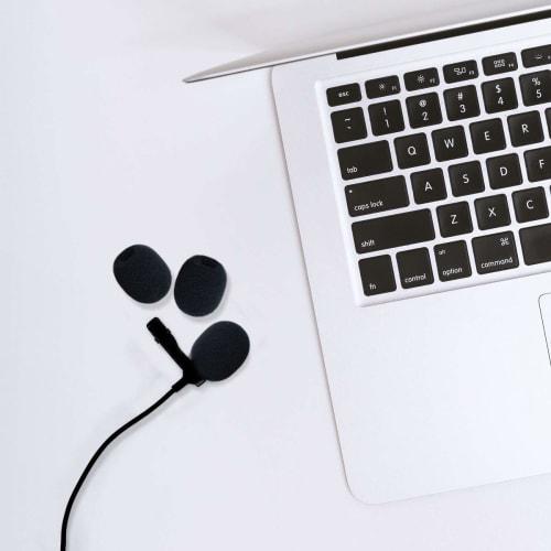 ZOYUBS 30mm Total Length Headset/Label Microphone/Intercom Cover, Mini Windshield, Microphone Windscreen, Microphone Sponge, 8mm Inner Diameter Microp