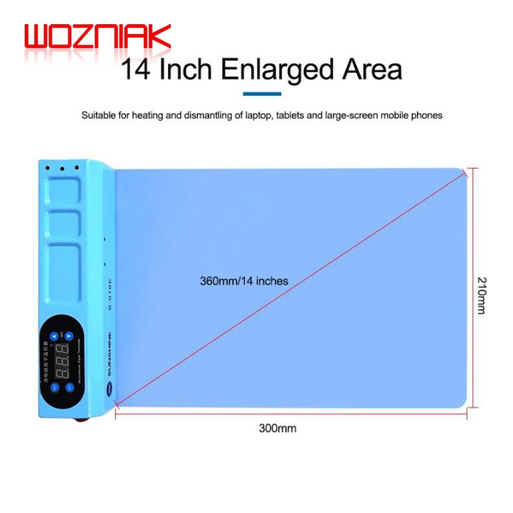 SUNSHINE S-918E 918E MINI LCD Screen Separator Heating Separation Pad Is Suitable for IPhone IPad Screen Maintenance Separation