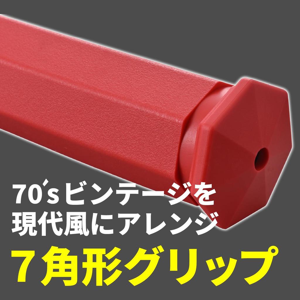 Daytona Motorcycle for Handlebars with Grippy Grips 61310 Grips, 130mm, Non-Through End, 22.2mm Diameter, GG-D-SEVEN, Red,