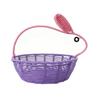 Rattan Bunny Basket Handwoven Basket with Bunny Ears Easter Rabbit Basket for Decoration Gifts Easter Eggs Candy Party Favors Storage