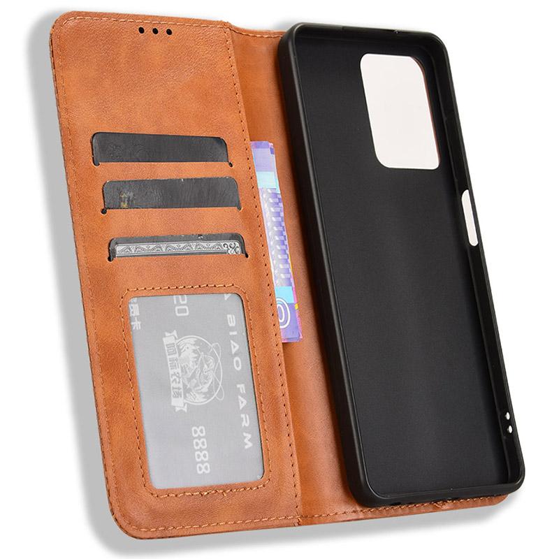 For HMD Pulse/Pulse Pro/Pulse+ Case Retro PU Leather Wallet Phone Cover Stand